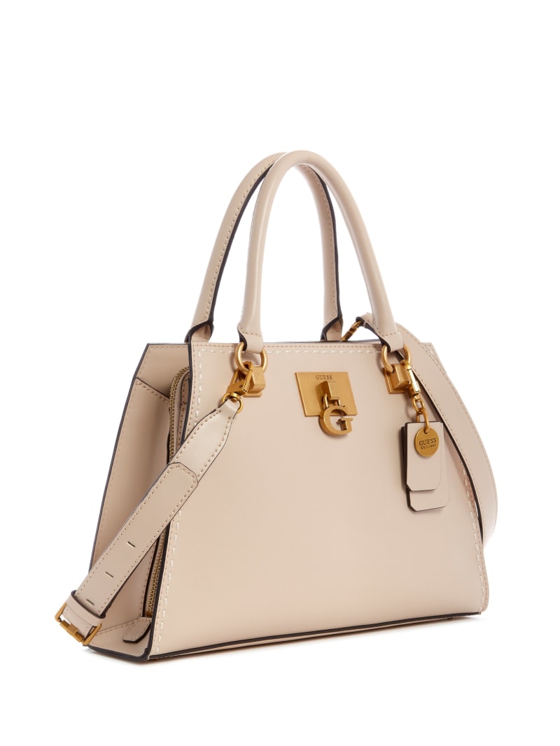 Beige Women's Guess Stephi Girlfriend Satchel Bags | 7215903-GI