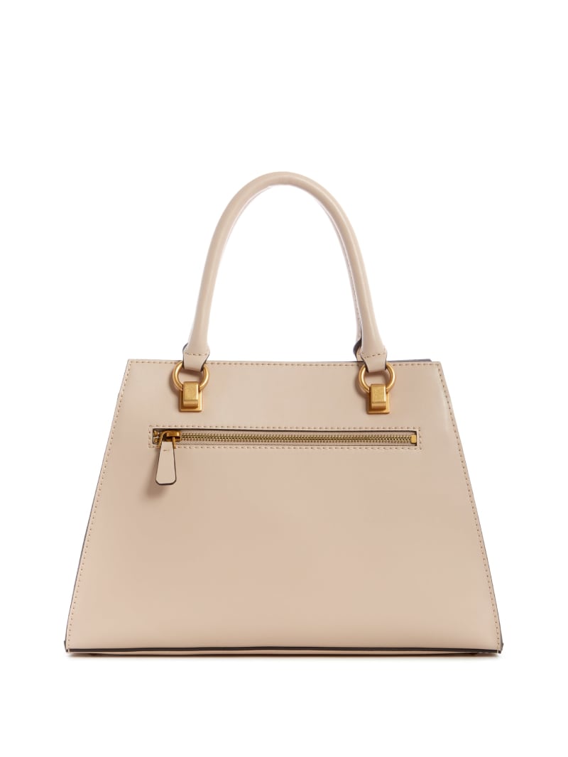 Beige Women's Guess Stephi Girlfriend Satchel Bags | 7215903-GI