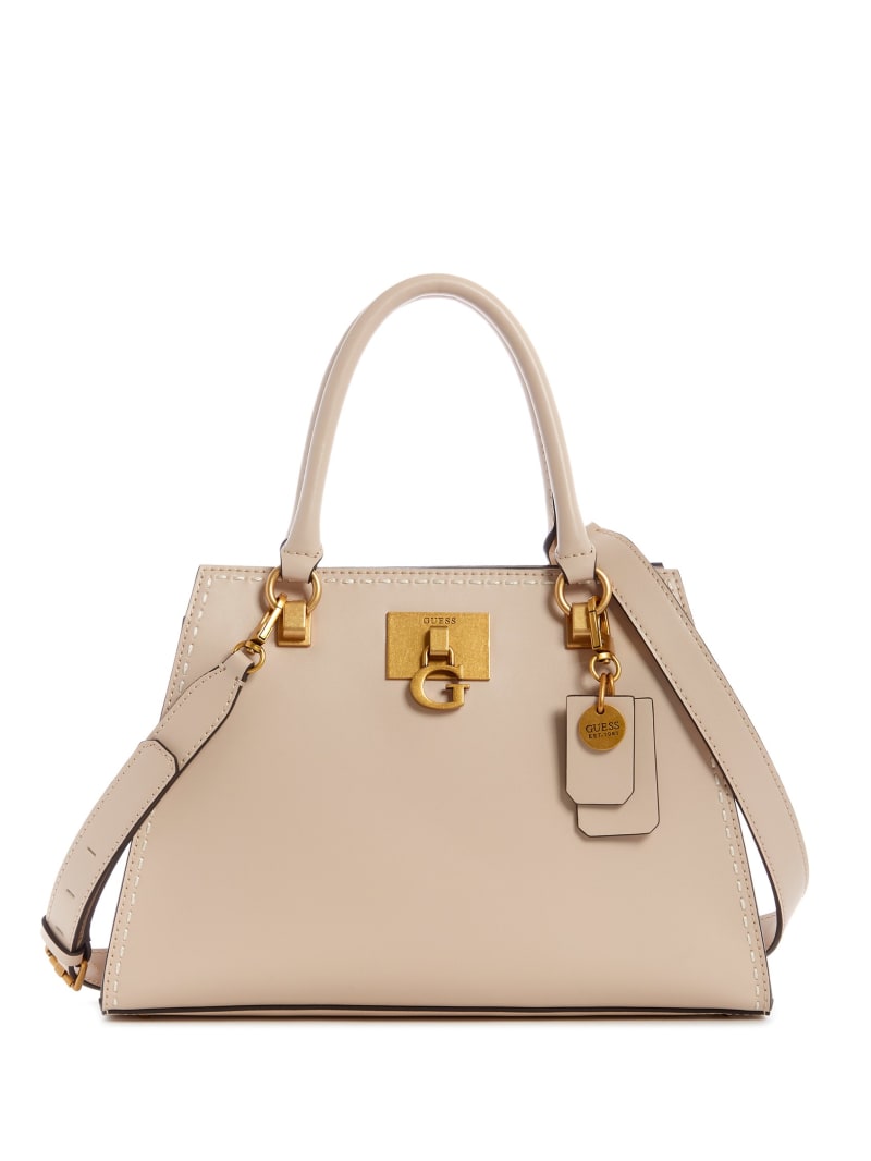 Beige Women\'s Guess Stephi Girlfriend Satchel Bags | 7215903-GI