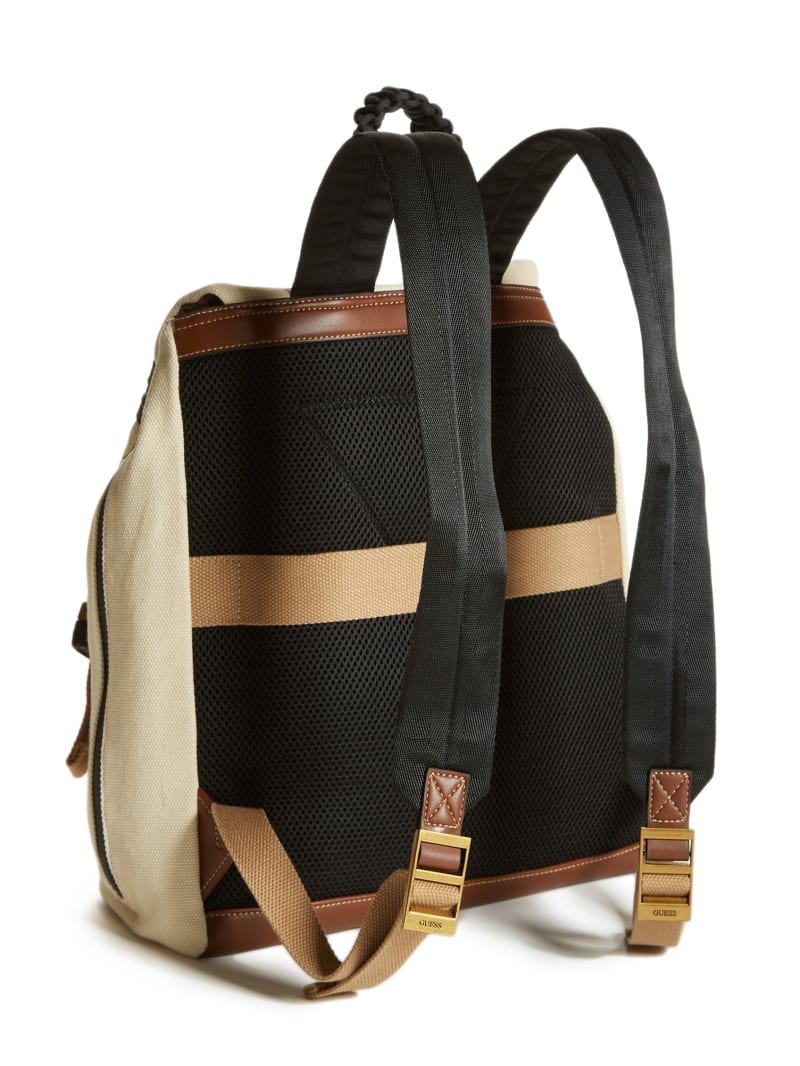 Beige Women's Guess Wanderluxe Flap Backpacks | 2945678-ZR