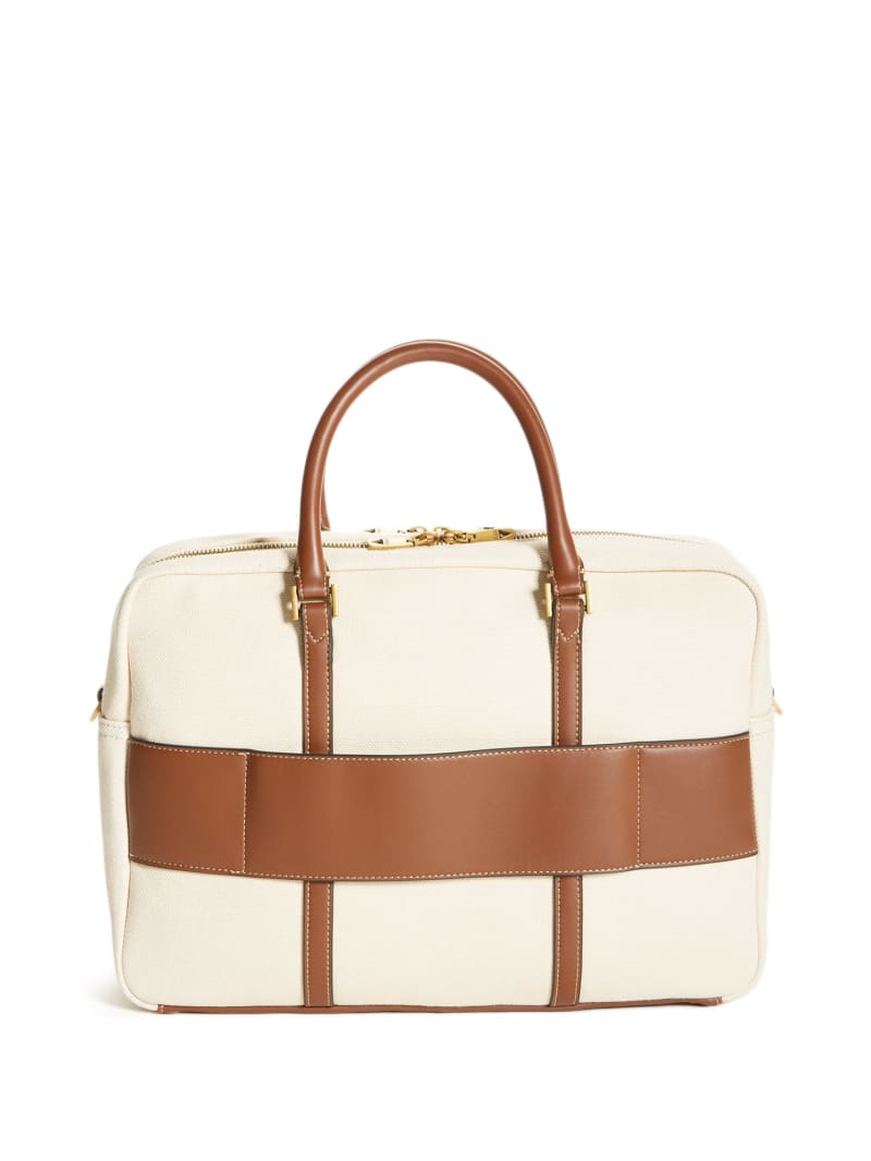 Beige Women's Guess Wanderluxe Travel Bags | 2960413-OC