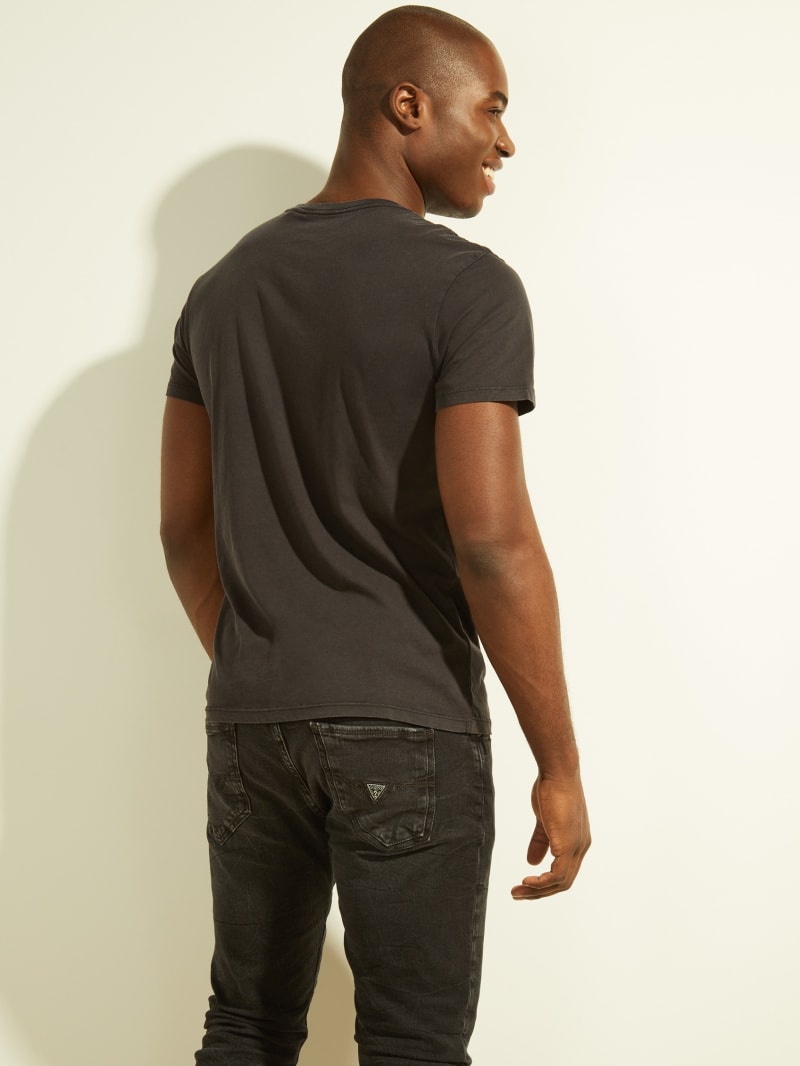 Black Men's Guess After Hours Tee T Shirts | 2058194-UE