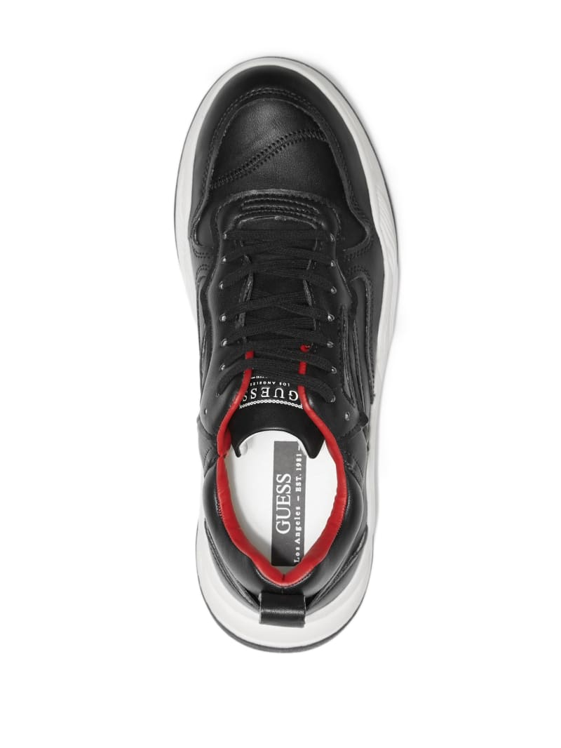 Black Men's Guess Bassano Dad Sneakers | 3891605-SD