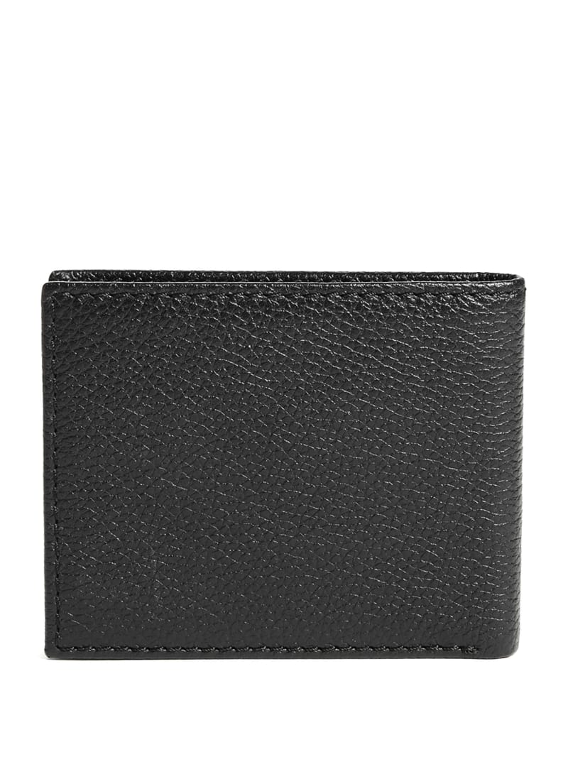 Black Men's Guess Bishop Bifold Bags | 1904562-FW