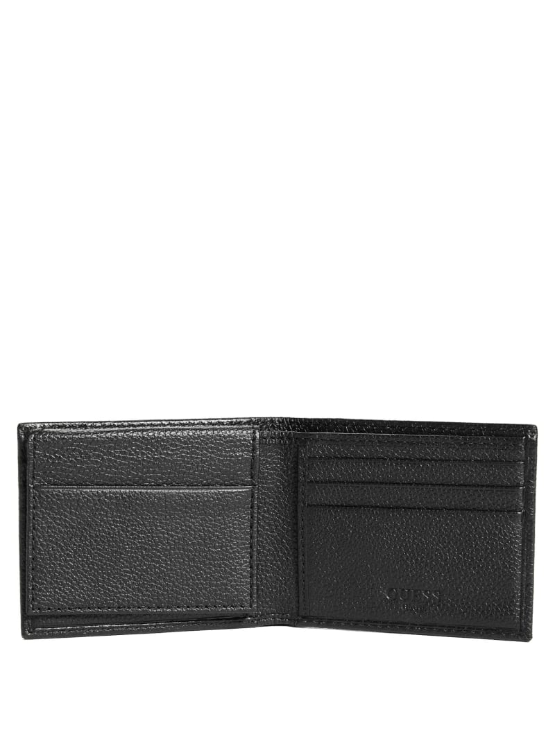 Black Men's Guess Bishop Bifold Bags | 1904562-FW