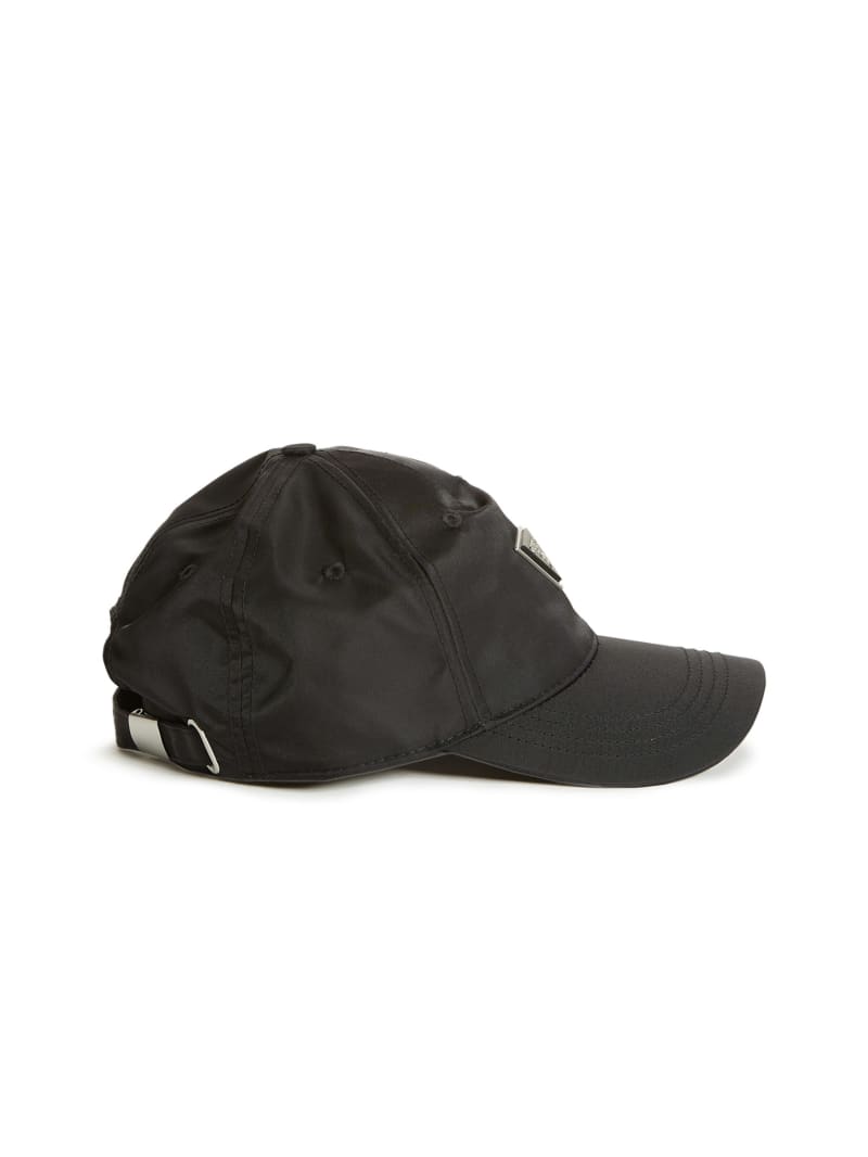 Black Men's Guess Certosa Nylon Baseball Hats | 9870324-JP