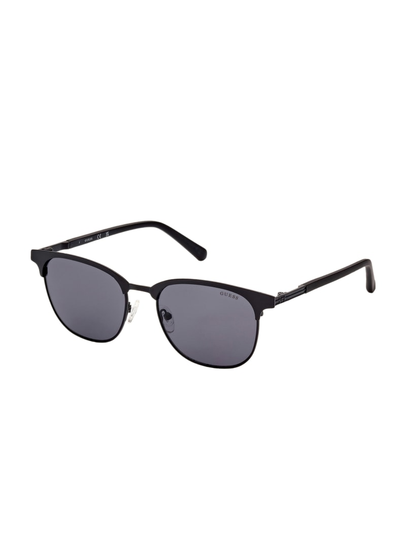 Black Men's Guess Clubmaster Metal Sunglasses | 6147052-DW