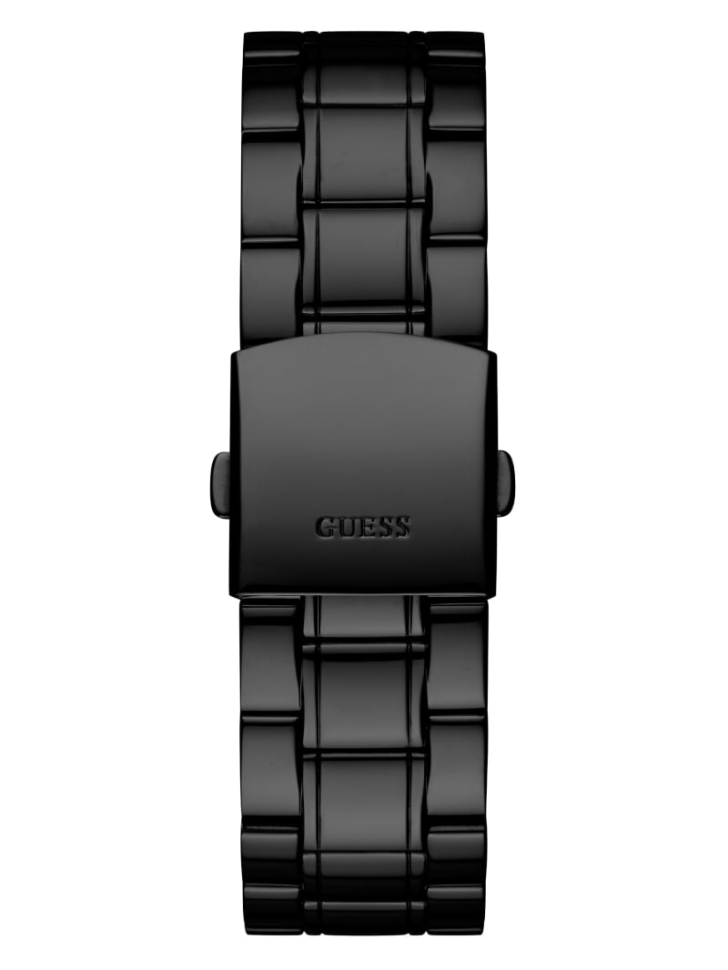 Black Men's Guess Diamond Analog Watches | 0725819-XN