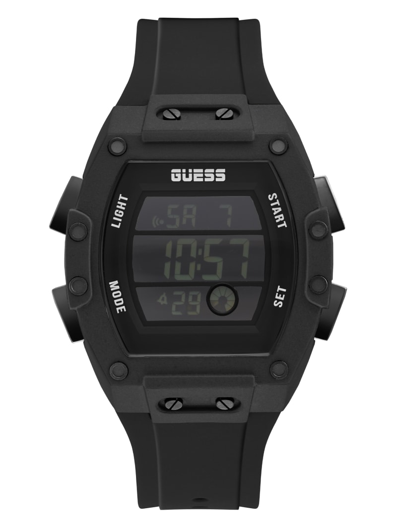 Black Men\'s Guess Digital Watches | 8205139-GI