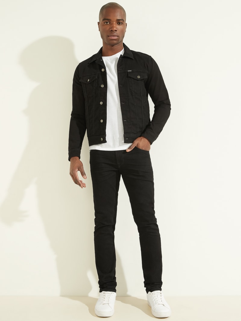 Black Men's Guess Dillon Denim Jackets | 5896120-JM