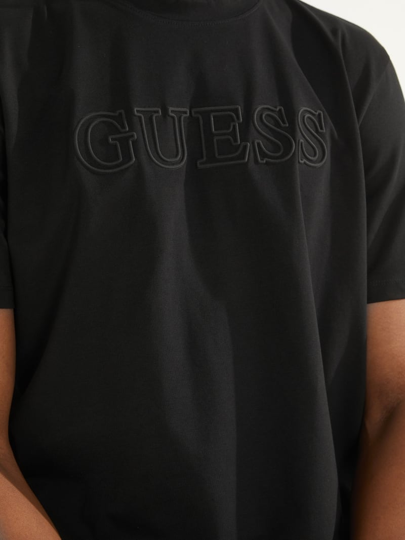 Black Men's Guess Eco Alphy Tee T Shirts | 1706352-LP