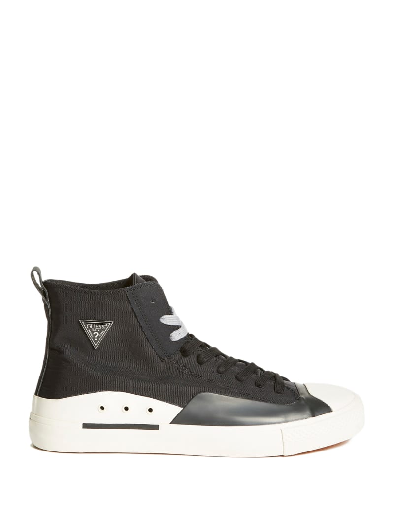 Black Men's Guess Ederle High-Top Sneakers | 9347218-MB