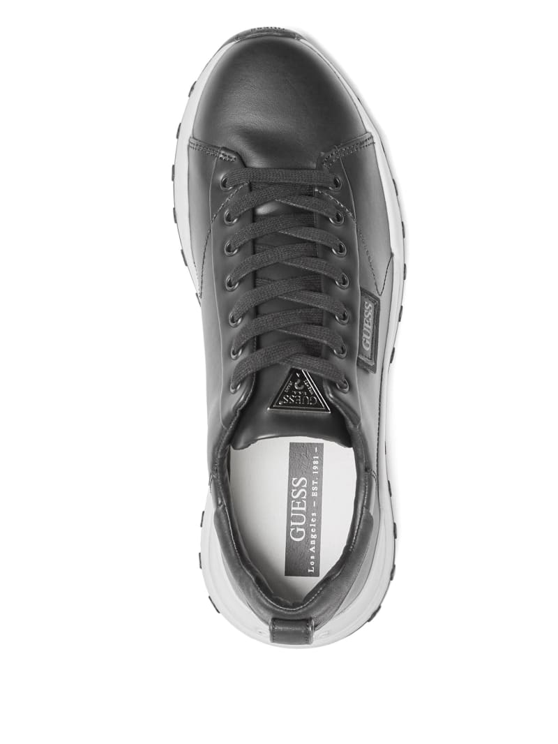 Black Men's Guess Luca Sneakers | 0539468-XE