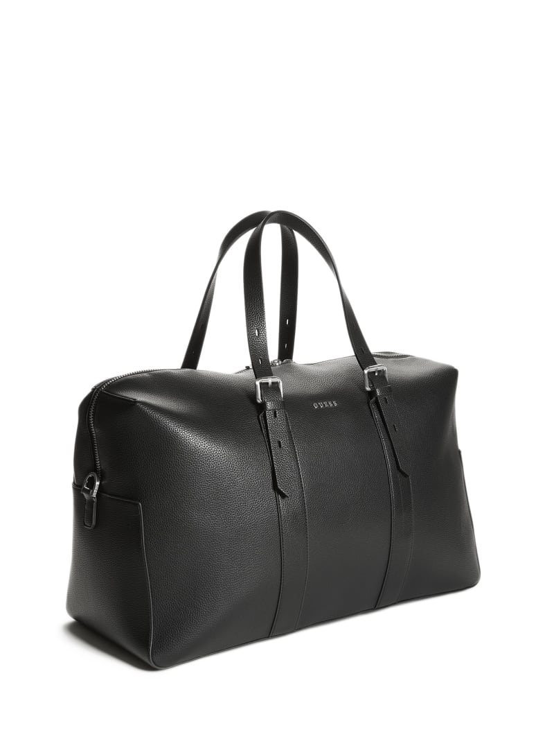 Black Men's Guess Riviera Weekender Bags | 3574061-MJ