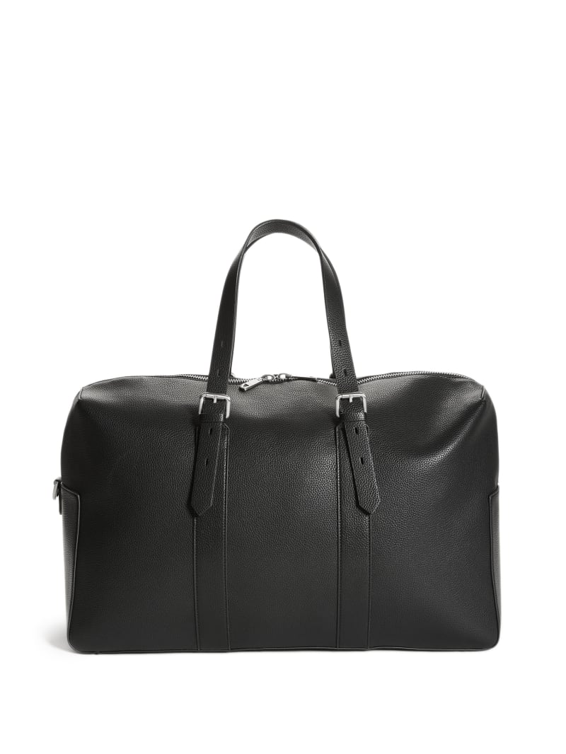 Black Men's Guess Riviera Weekender Bags | 3574061-MJ