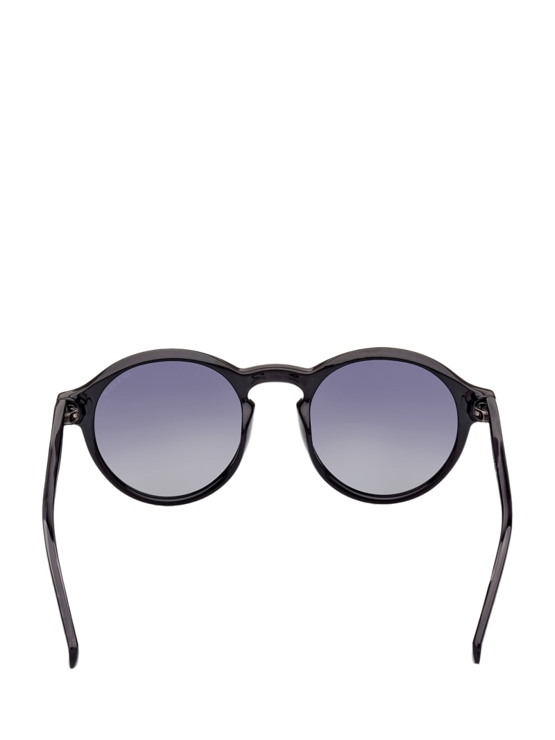 Black Men's Guess Round Sunglasses | 1930482-OH