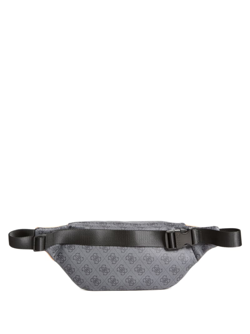 Black Men's Guess Salameda Fanny Pack Bags | 2894703-NJ