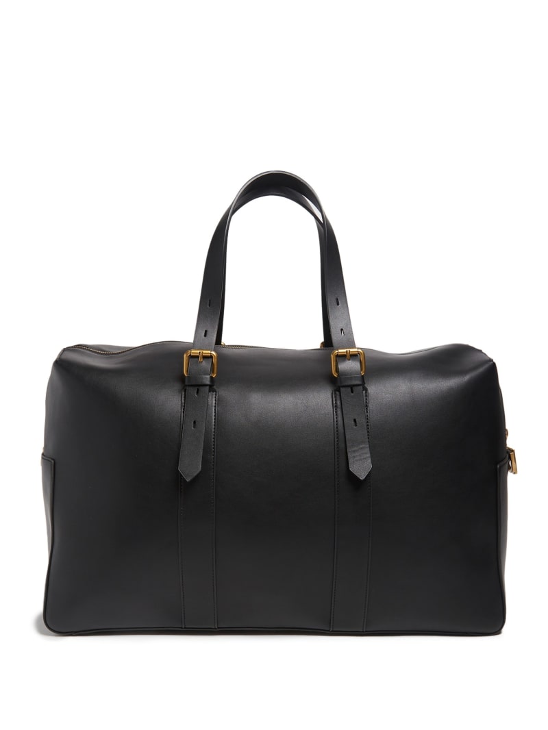 Black Men's Guess Scala Smart Duffle Bags | 6945873-SZ