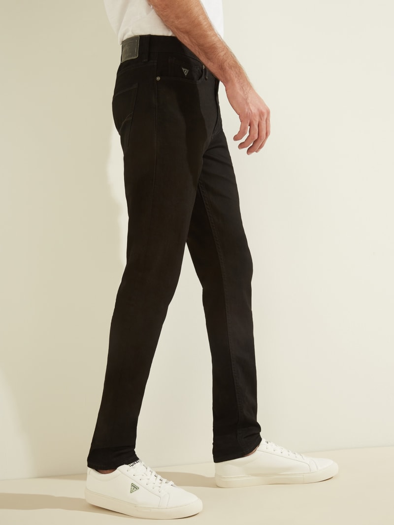 Black Men's Guess Slim Tapered Pants | 8607954-LW