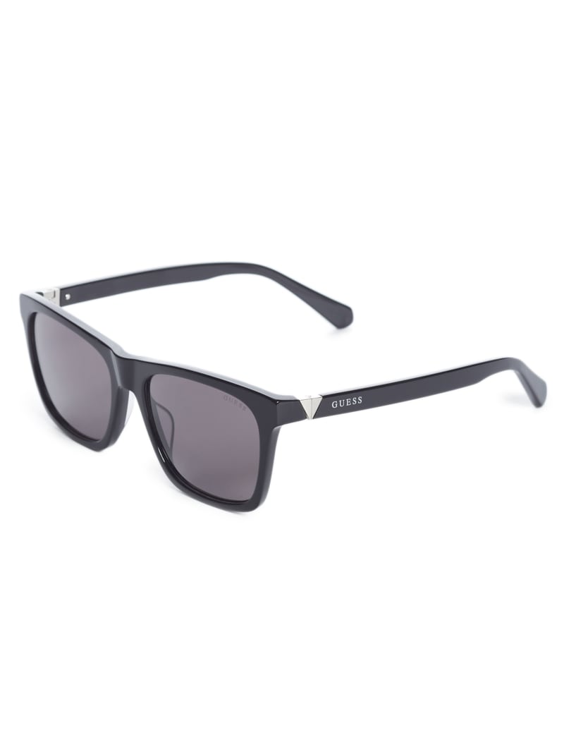 Black Men's Guess Square Sunglasses | 5206713-HJ