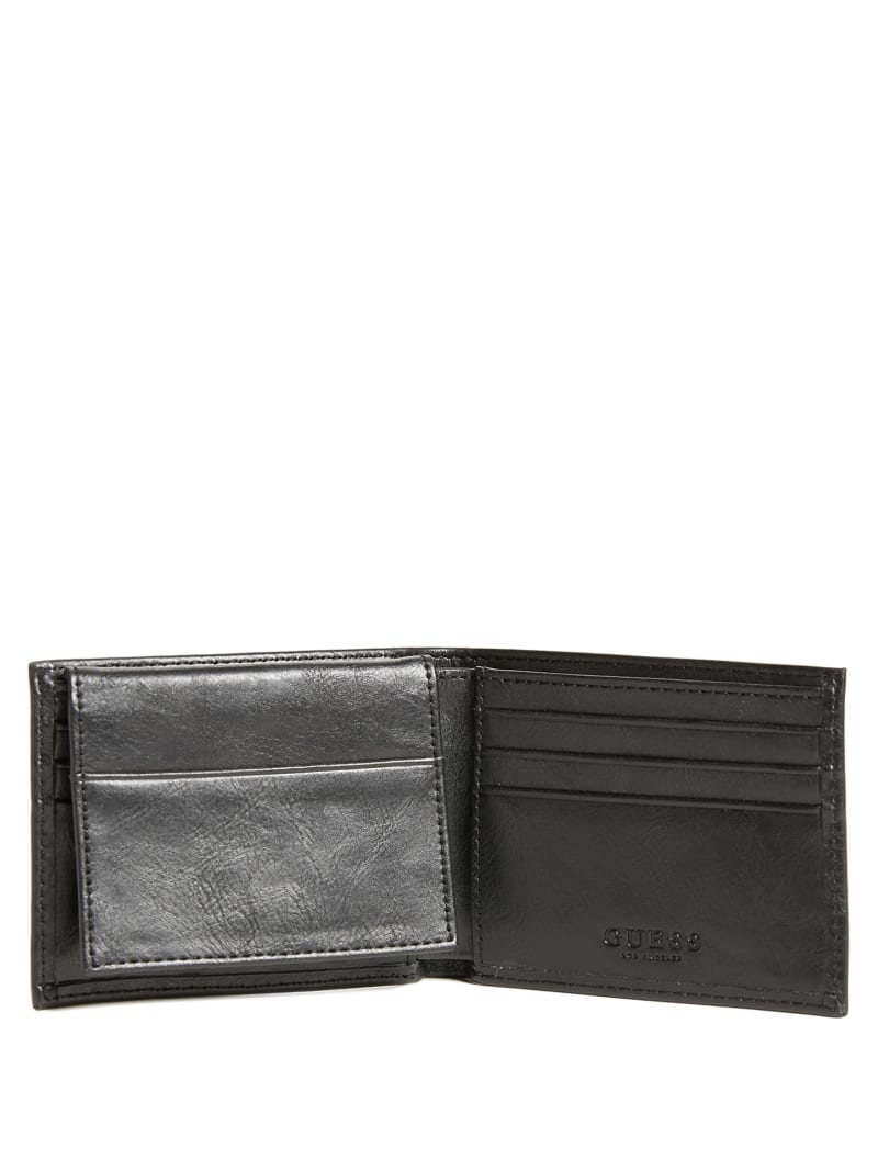 Black Men's Guess West Passport Case Bags | 5067894-BM