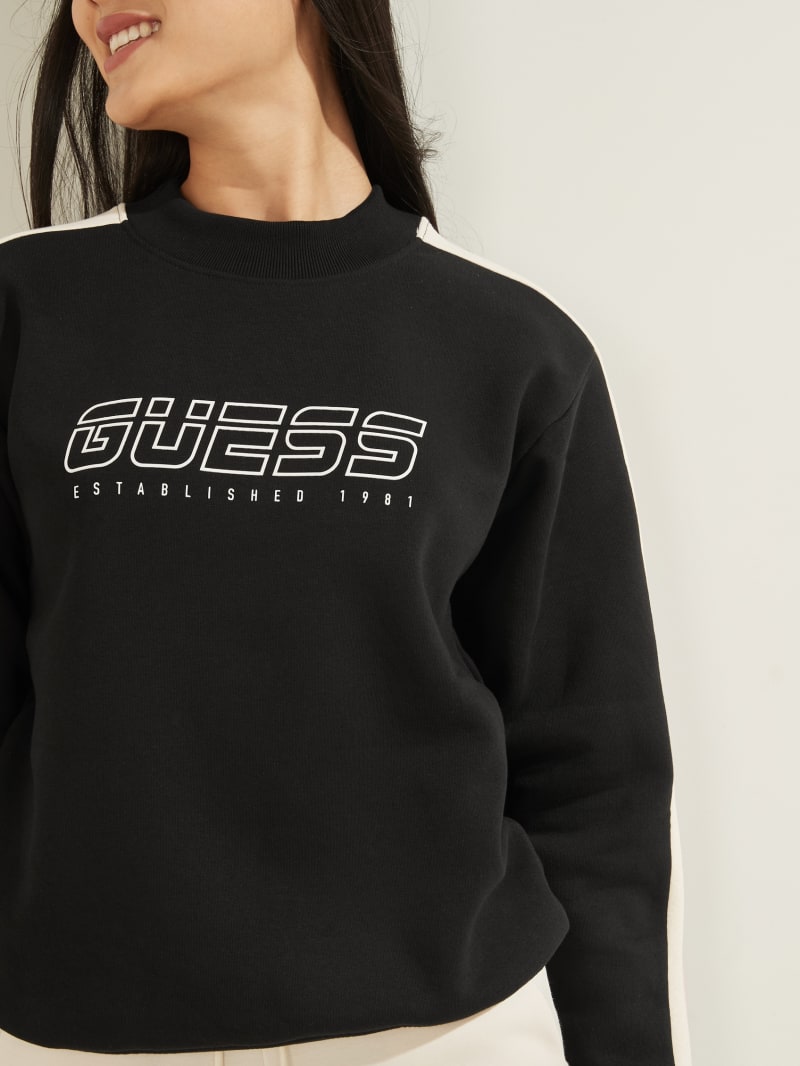 Black Women's Guess Brandie Sweatshirts | 7194260-NK