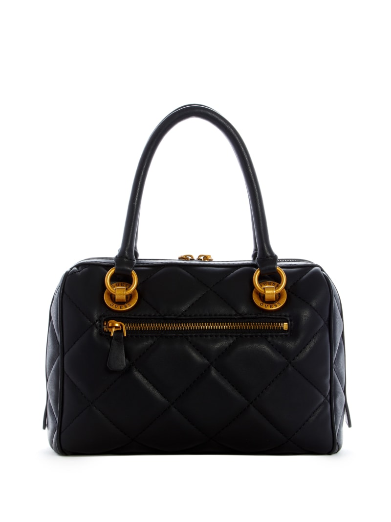 Black Women's Guess Cessily Box Satchel Bags | 1264803-KJ