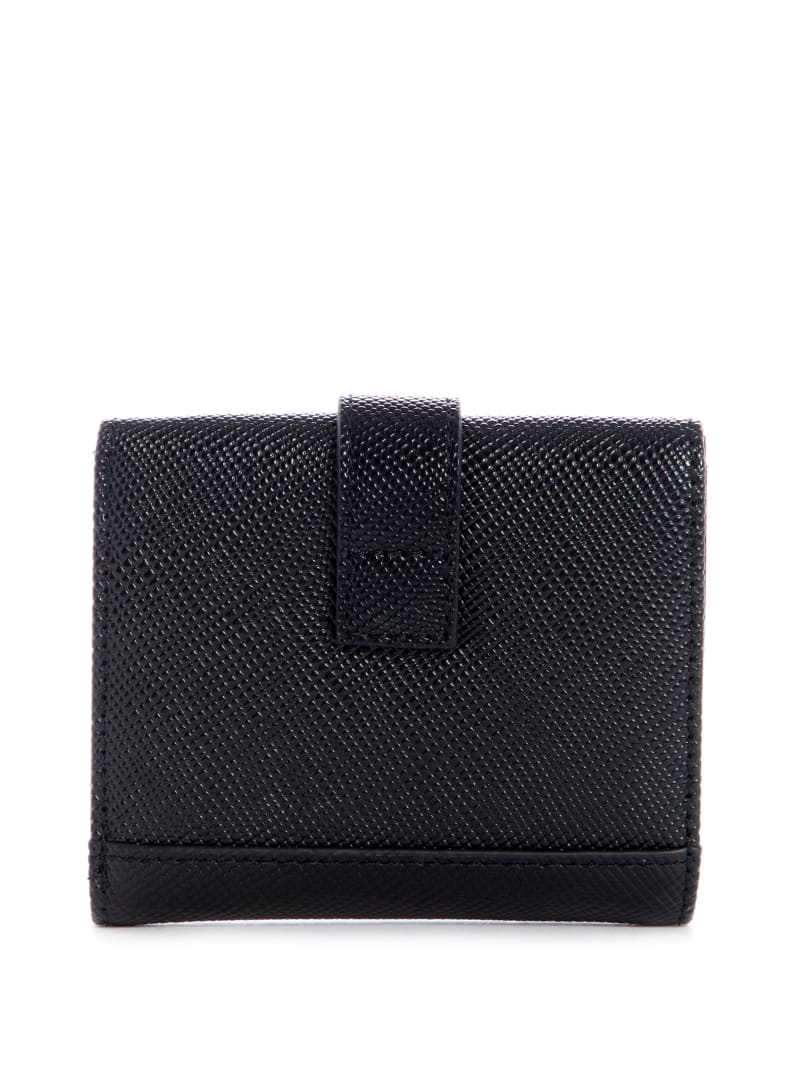 Black Women's Guess Cordelia Petite Trifold Wallets | 7598042-DT