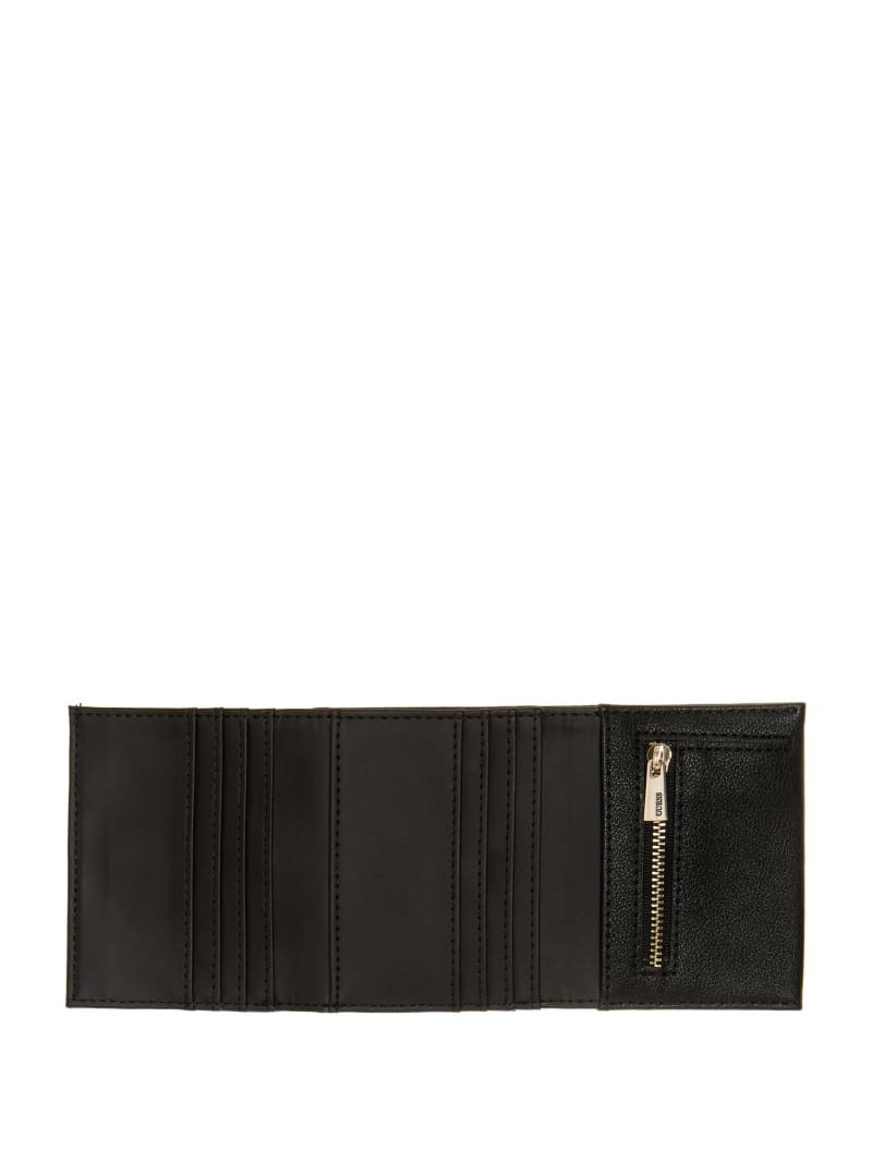 Black Women's Guess Cordelia Petite Trifold Wallets | 7598042-DT