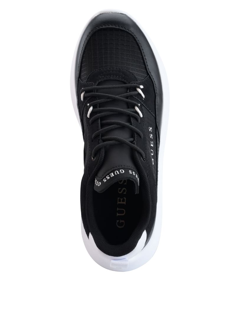 Black Women's Guess Degrom Logo Sneakers | 5890417-AD