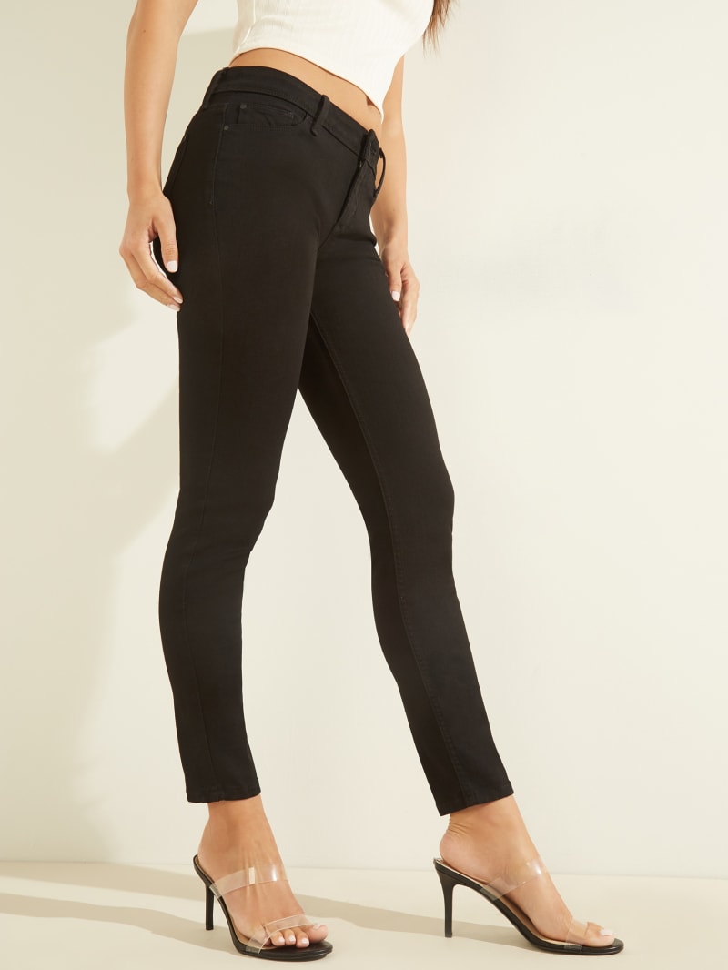 Black Women's Guess Eco Low-Rise Power Skinny Pants | 9842305-GB