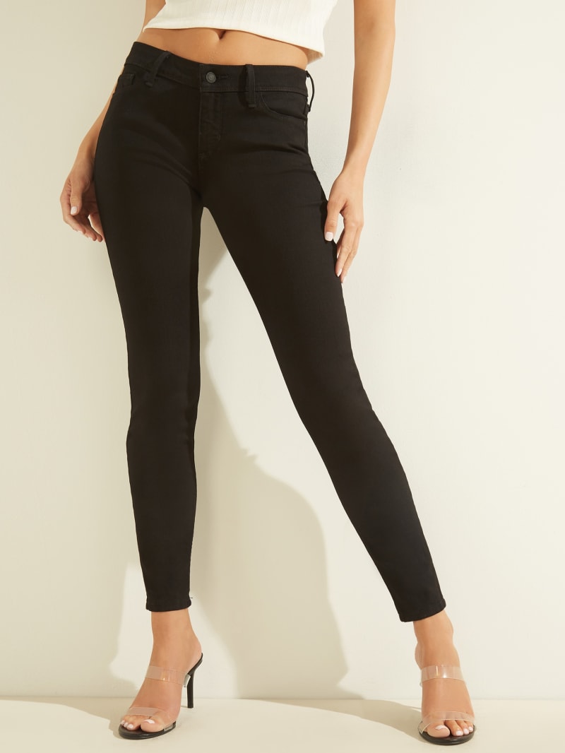 Black Women\'s Guess Eco Low-Rise Power Skinny Pants | 9842305-GB