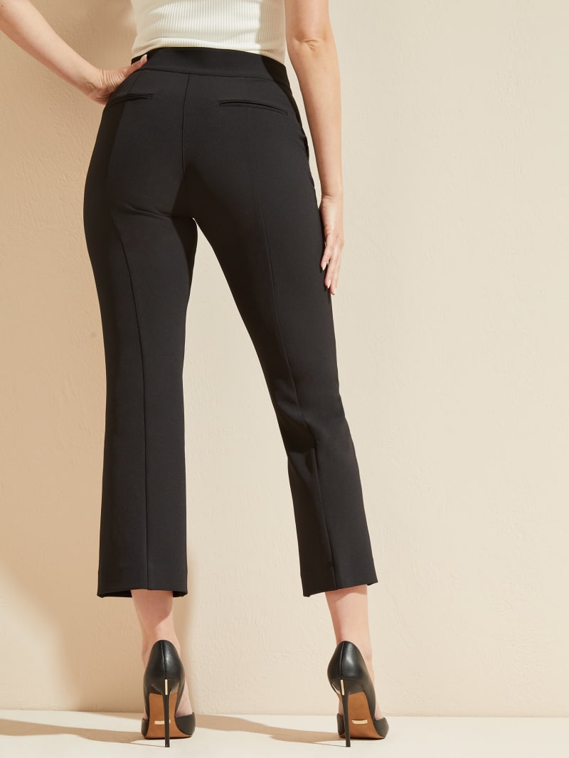 Black Women's Guess Evelyn Cropped Pants | 1938425-WG