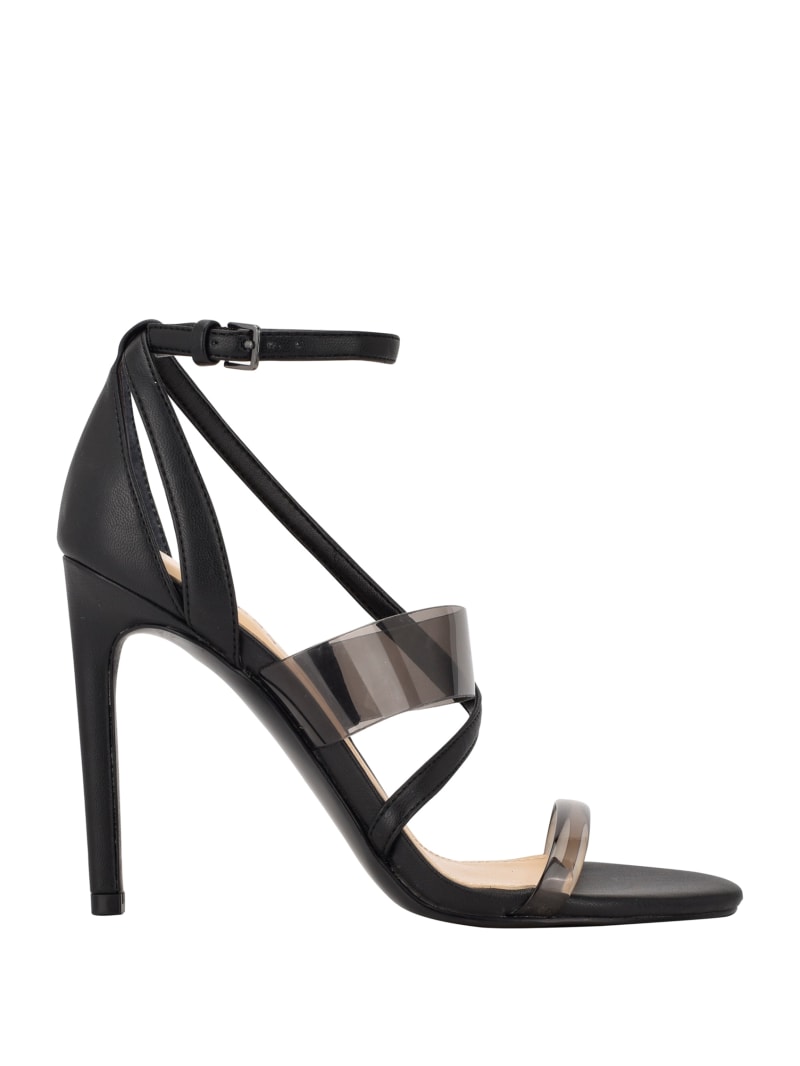 Black Women's Guess Felecia Transparent Heels | 1803759-MD