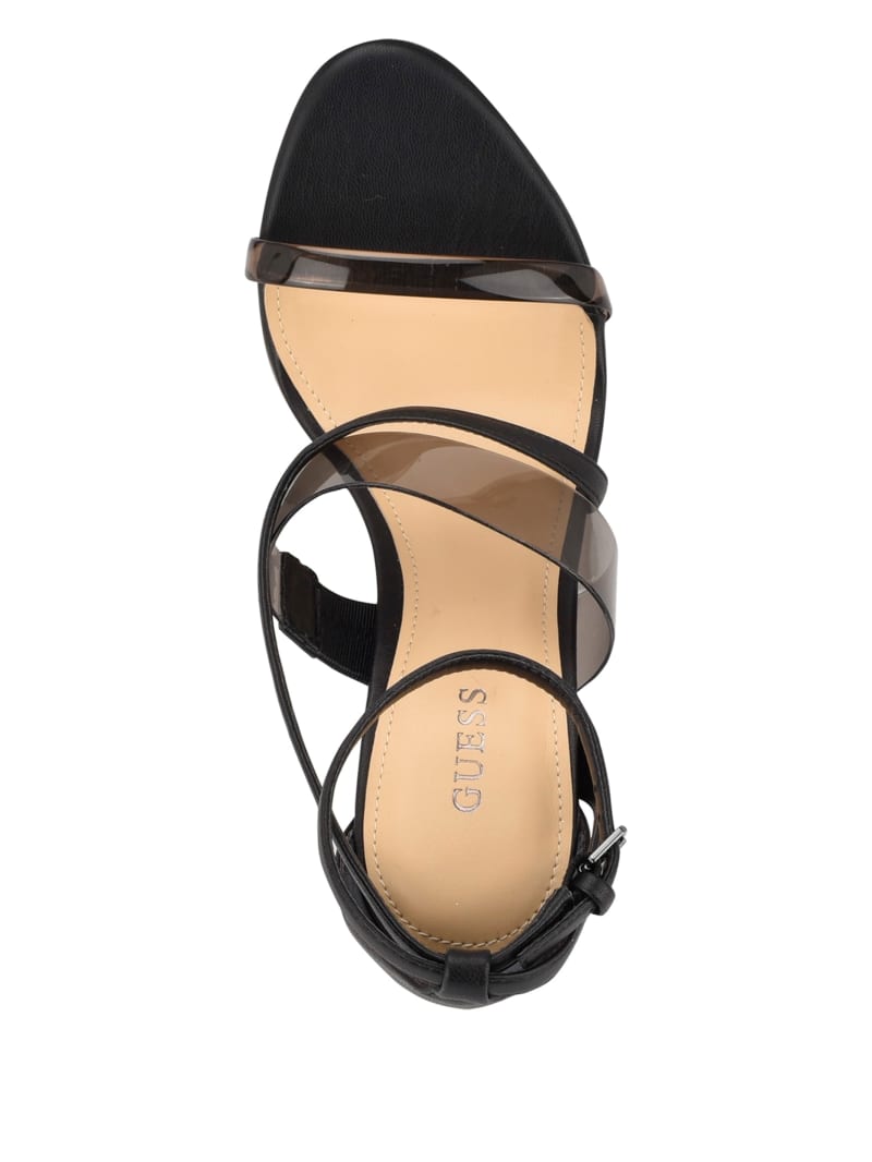 Black Women's Guess Felecia Transparent Heels | 1803759-MD