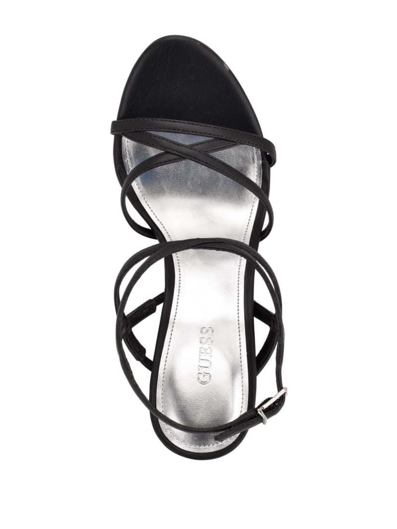 Black Women's Guess Fumi Strappy Heels | 5416980-FG