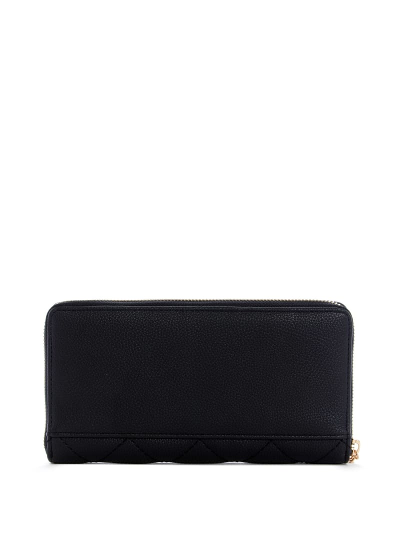 Black Women's Guess Gillian Check Organizer Wallets | 8124756-DH