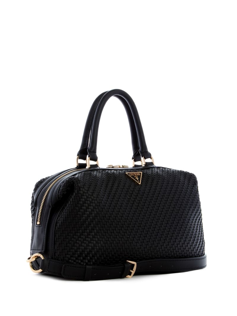 Black Women's Guess Hassie Soho Satchel Bags | 1074283-JF