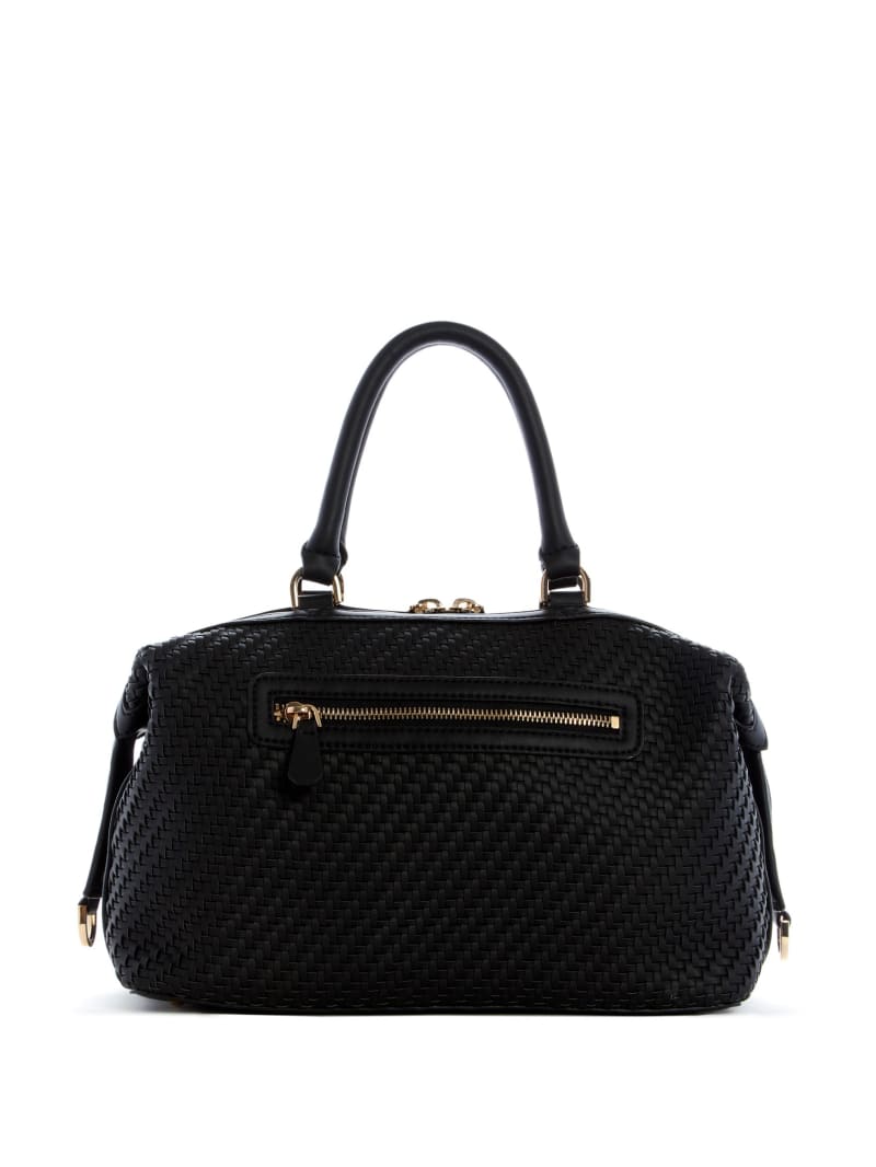 Black Women's Guess Hassie Soho Satchel Bags | 1074283-JF