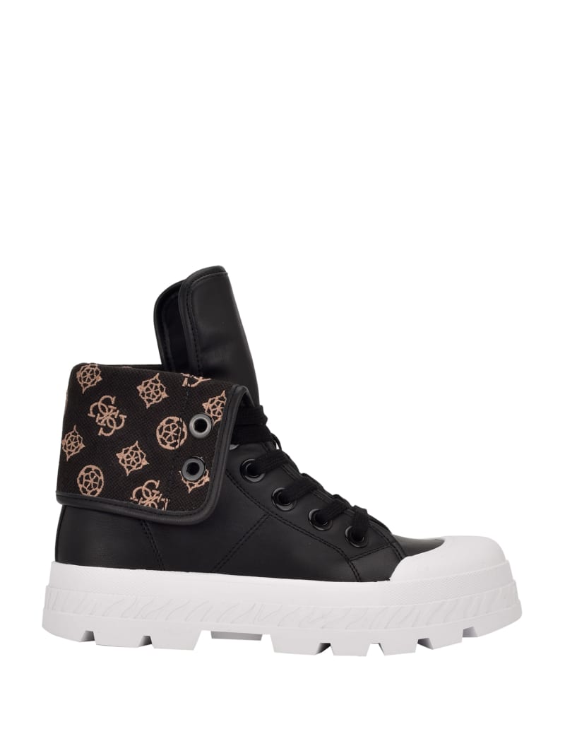 Black Women's Guess Horlo Chunky High-Top Sneakers | 4238906-XS