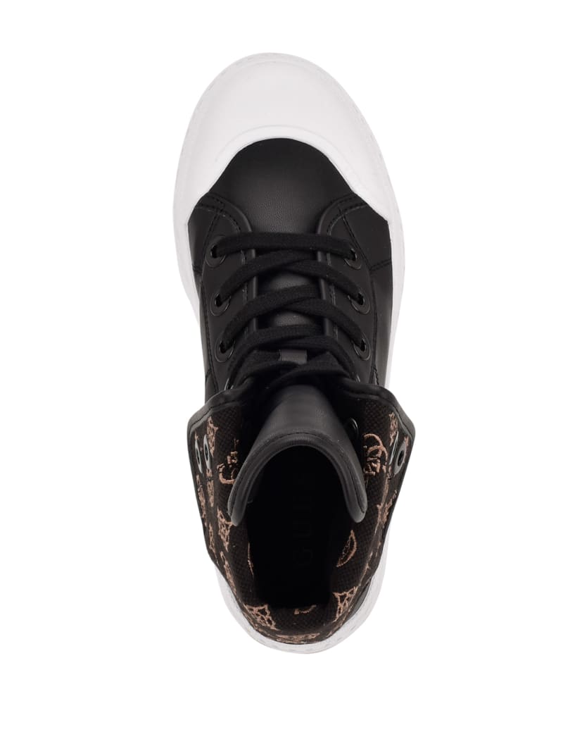 Black Women's Guess Horlo Chunky High-Top Sneakers | 4238906-XS