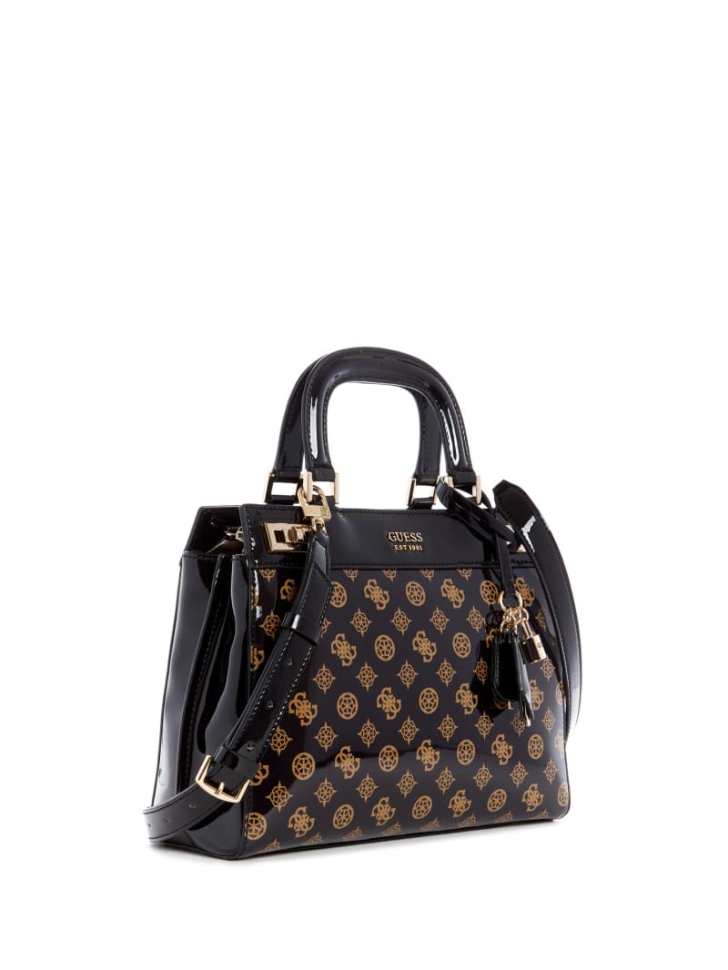 Black Women's Guess Katey Luxury Satchel Bags | 0836457-PO