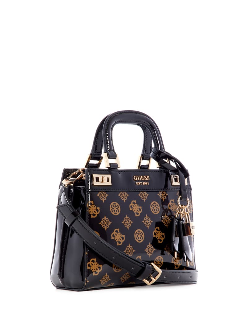 Black Women's Guess Katey Satchel Bags | 1854730-HP