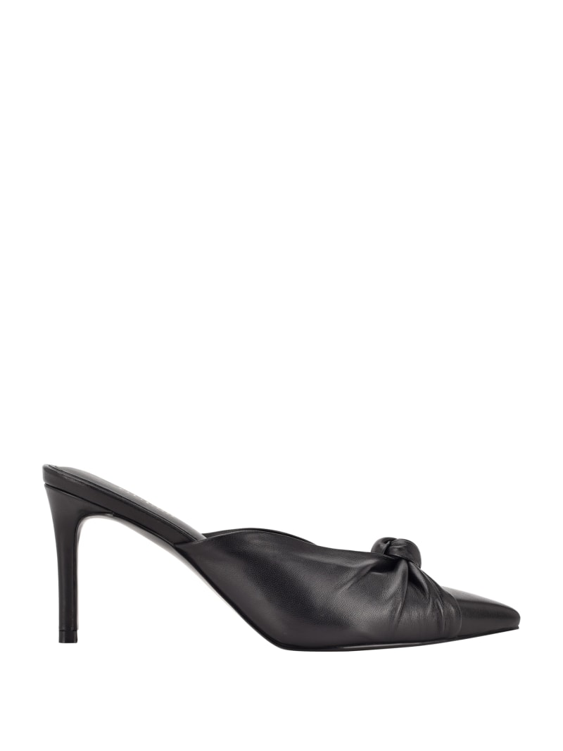 Black Women's Guess Knot Front Pointed Toe Mules | 4123685-PE