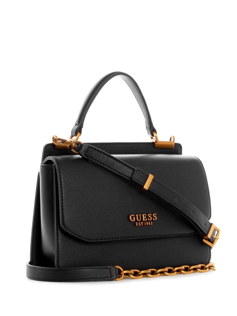 Black Women's Guess Kristle Handle Crossbody Bags | 1942763-VB