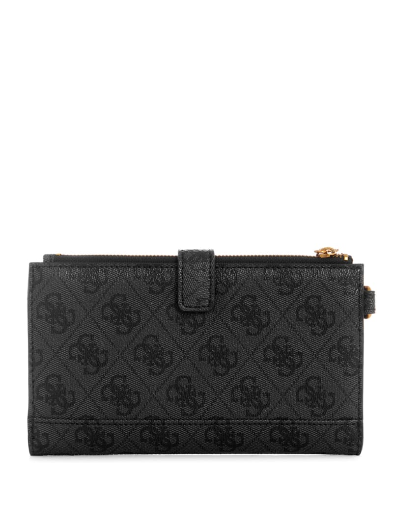 Black Women's Guess Kristle Zip Organizer Wallets | 2986107-LN