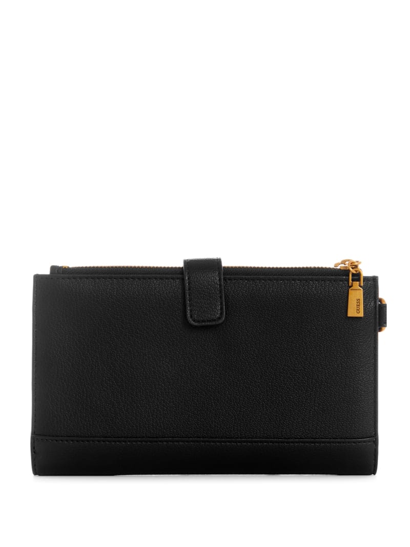 Black Women's Guess Kristle Zip Organizer Wallets | 7409513-SK