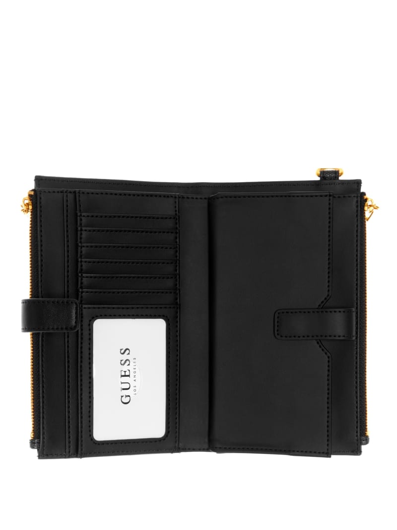 Black Women's Guess Kristle Zip Organizer Wallets | 7409513-SK