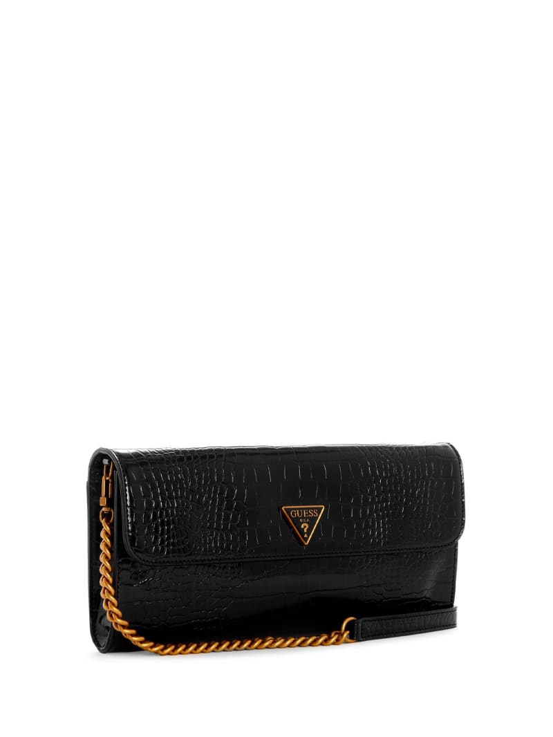 Black Women's Guess Kyla Clutch Crossbody Bags | 2147580-MY