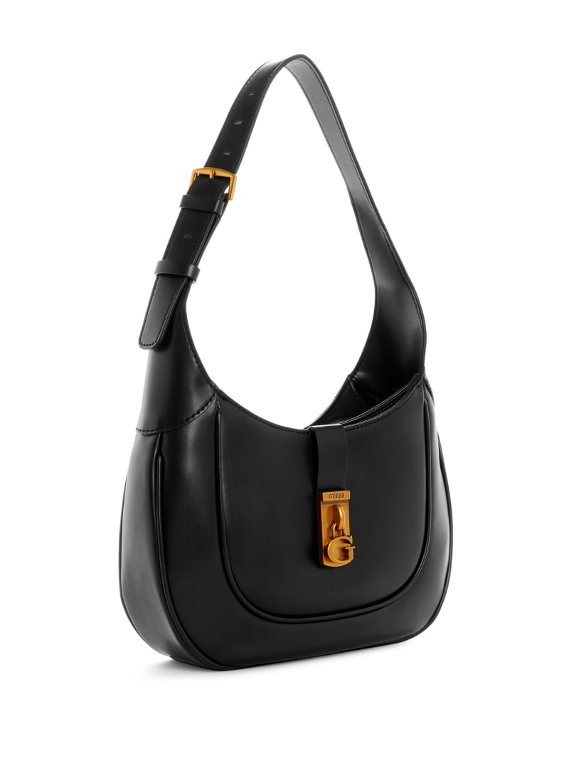 Black Women's Guess Maimie Shoulder Bags | 9312085-EG